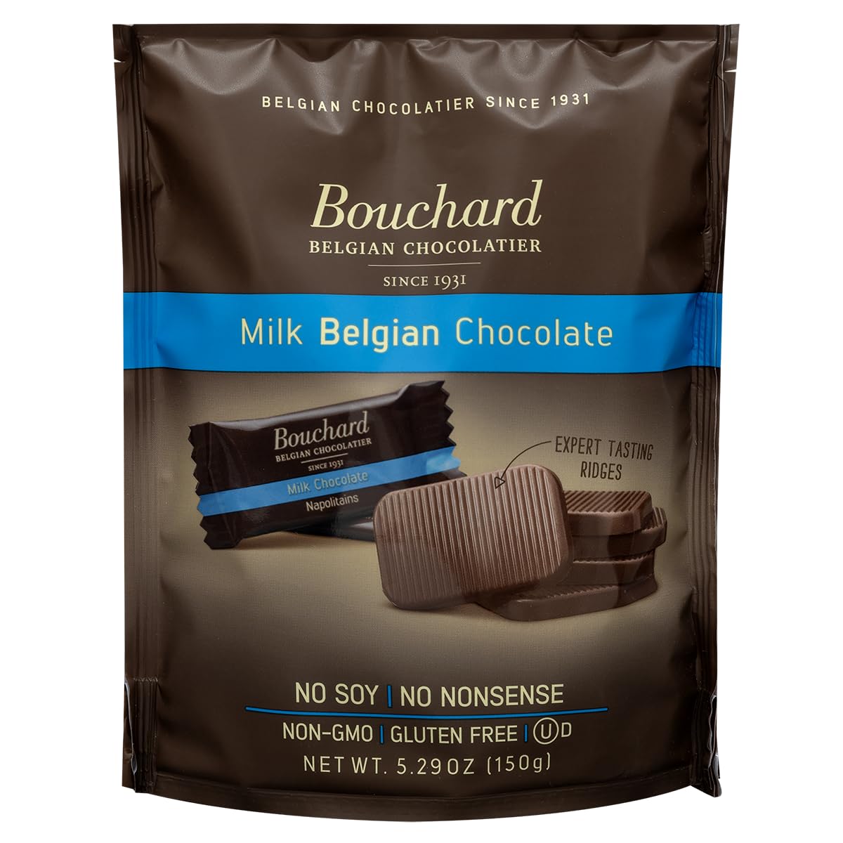 Bouchard Belgian Milk Chocolate (5.29 Oz / 150G) (Pack Of 2)