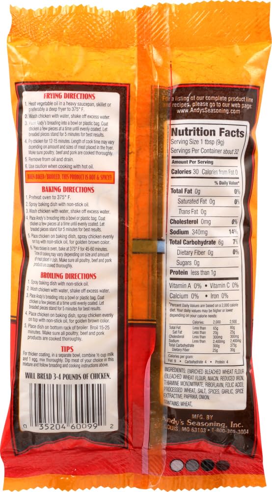 Andy'S Breading Chicken Hot, 10 Oz