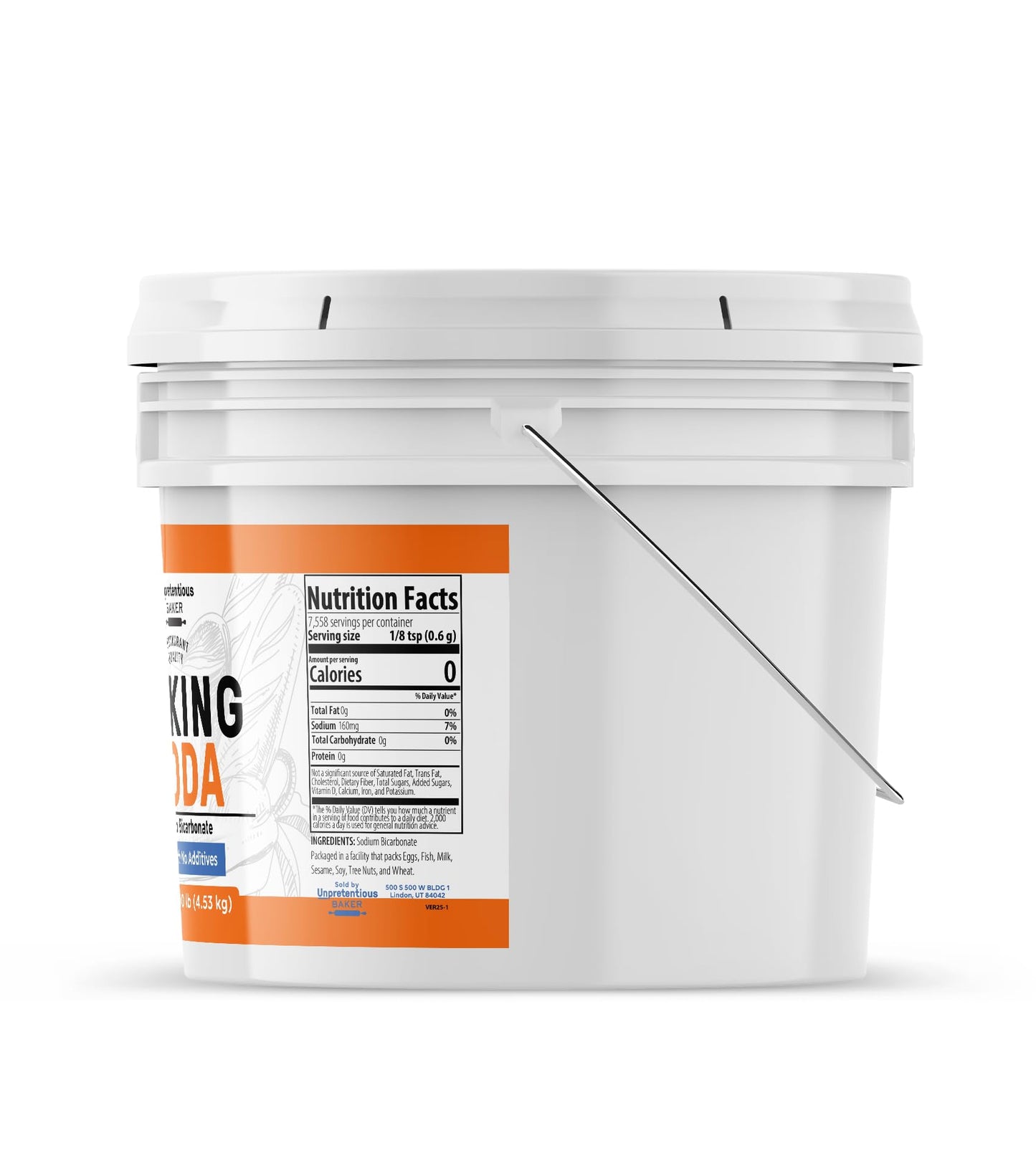Unpretentious Baking Soda, 1 Gallon (160 Ounce) for Cooking, Baking, and Cleaning