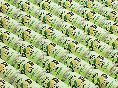 Culture Pop Soda - Lemon Lime Probiotic Low Sugar Sparkling Juice, Non-GMO, Gluten-Free, 12 Fl Oz (Pack of 12)