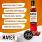 Mayer Raspberry Artisanal Syrup, All-Natural, Vegan, Gluten-Free, 16.9 Fl Oz