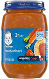 Gerber Mealtime For Baby 3Rd Foods Veggie Power Baby Food Jar, Pasta Marinara, Non-Gmo Pureed Baby Food For Crawlers 6 Ounce (Pa