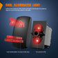 Nilight Rock Lights Rocker Switch Led Light Bar Switch 5Pin Laser On Off Spst Switches 20A12V 10A24V Switch Red With Jumper Wire