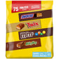Mars Snickers, M&M'S Milk Chocolate, Milky Way & Twix Fun Size Chocolate Candy Variety Pack, 75 Ct Bulk Bag