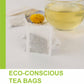 TeeLux Ginger Green Tea - Brisk Green Tea with Spicy Ginger, Low Caffeine, 100 Count