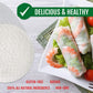 Best Of Thailand [Round] White Rice Paper Wraps 3 Pack | Perfect For Fresh Spring Rolls & Dumplings | Non-Gmo, Gluten-Free, Vega