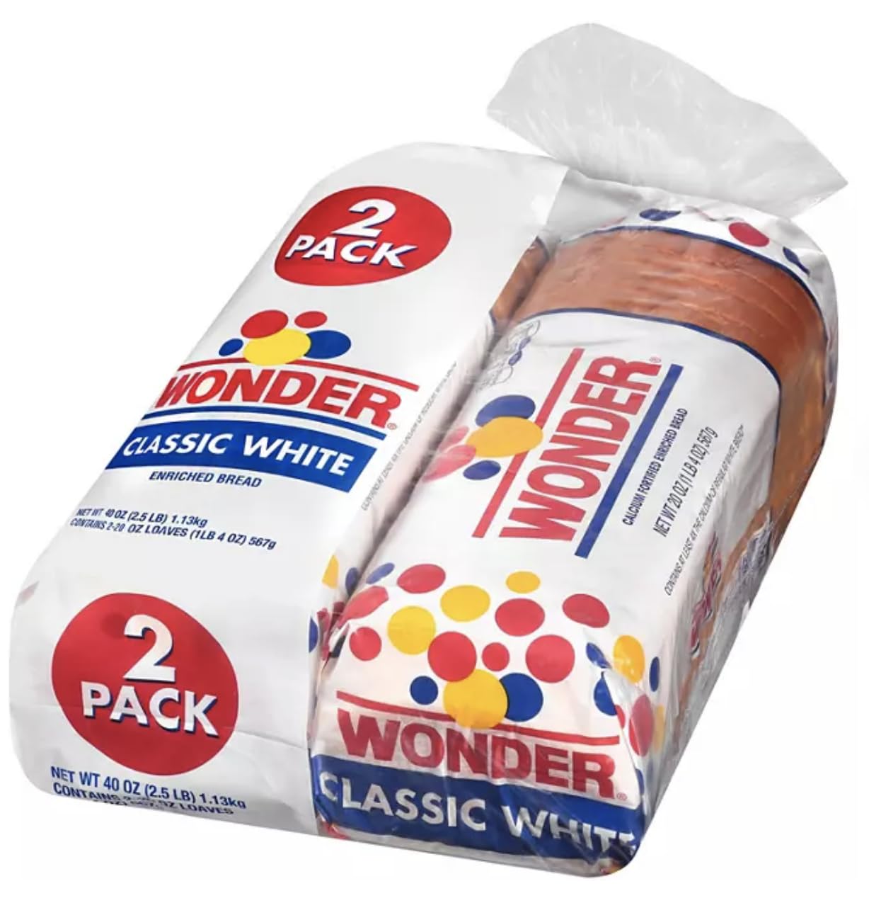 Wonder Bread Family Loaf Pack Of 2