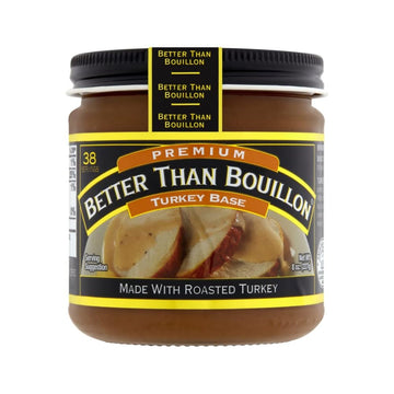 Better Than Bouillon Premium Turkey Base, 8 Ounce (Pack of 6), Model 602004, Made with Roasted Turkey, 38 Servings Per Jar