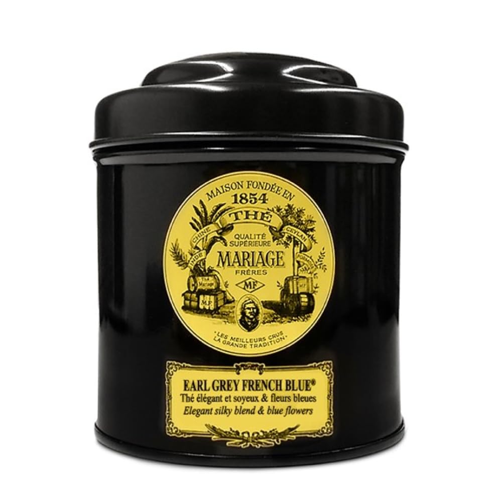 Mariage Freres Earl Grey French Blue  Black Tea 100g 3.5oz Loose Tea (1 Pack)
