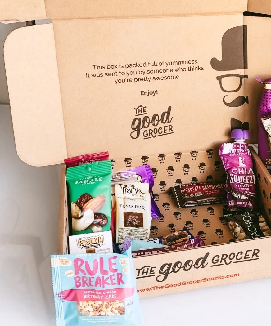 All Natural Healthy Snacks Care Package (30 Ct): Bars, Cookies, Puffs, Crispy Fruit, Trail Mix, Gift Box, Office Assortment Vari