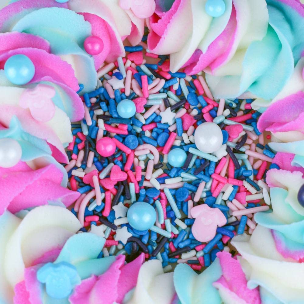 Sprinkles For Cake Decorating Edible Cake Decorations Fancy Pink And Blue Sprinkles For Cupcake Decorations Ice Cream Toppings,