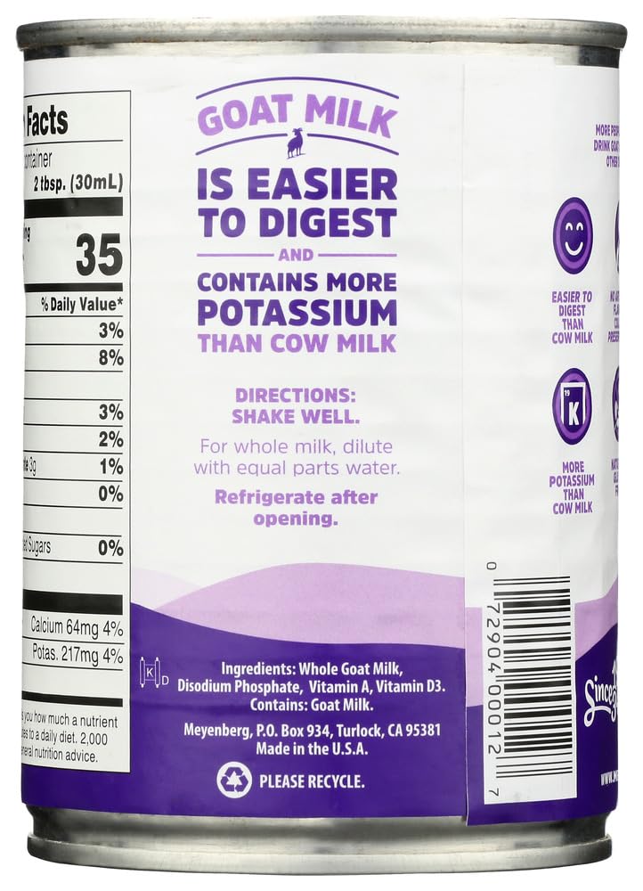 Meyenberg Evaporated Goat Milk (3 Pack) 12 Oz Cans By Meyenberg