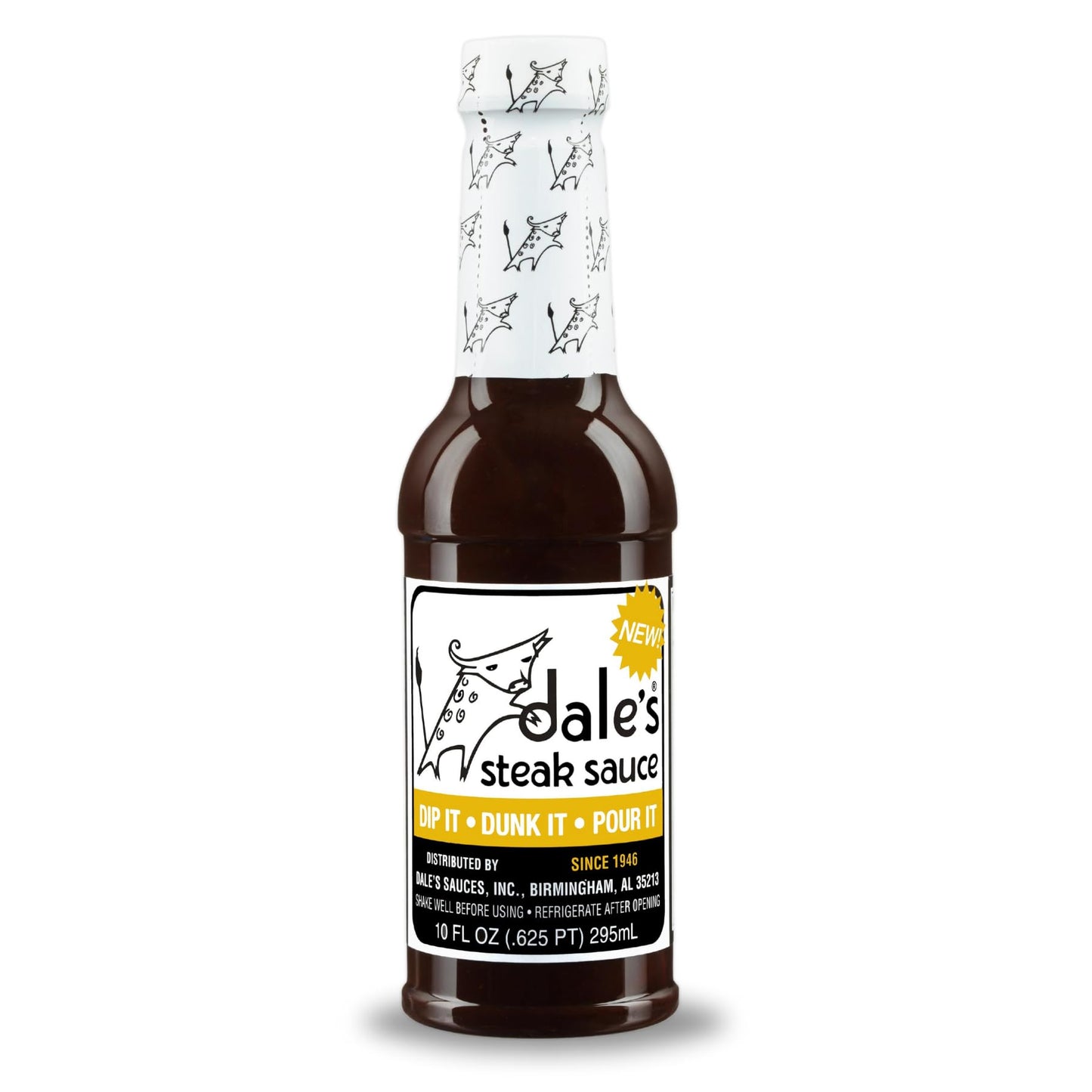 Steak Seasoning By Dale's, No Cholesterol | Delicious on All Meats, Fish, Poultry, and Vegetables | (2) 10 oz Bottle | No Long M