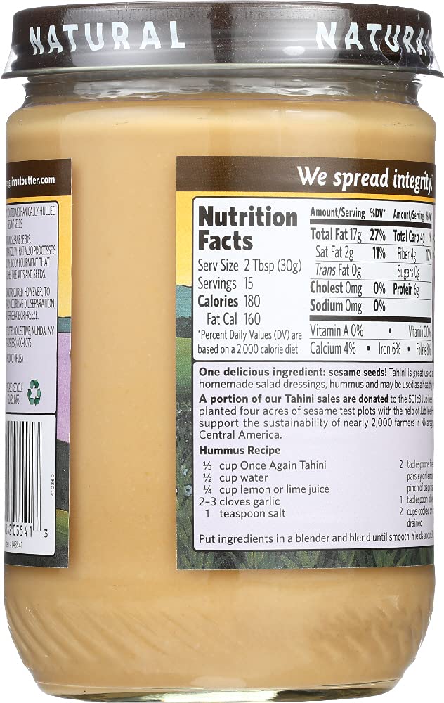 Once Again - Organic Tahini - 16 Oz.