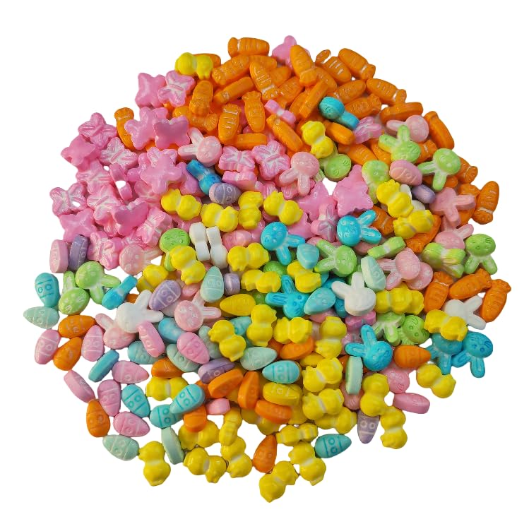 Sentovac Easter Sprinkles Bunny Carrot Eggs Butterfly Mix Edible Spring Sprinkle For Cake Decorating Candy Cupcake Cake Topper C