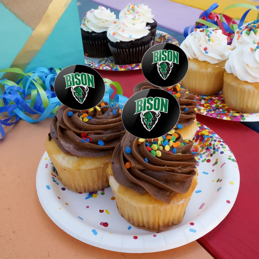 Oklahoma Baptist University Secondary Logo Cupcake Picks Toppers Decoration Set Of 6