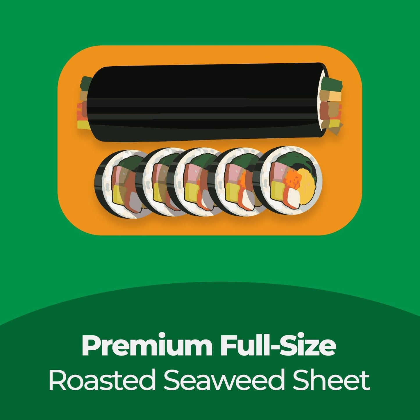Surasang Gimbap Roasted Sea  Sheets, Sushi Nori, 20 Full Sheets, 1.7 Ounce, Pack of 1
