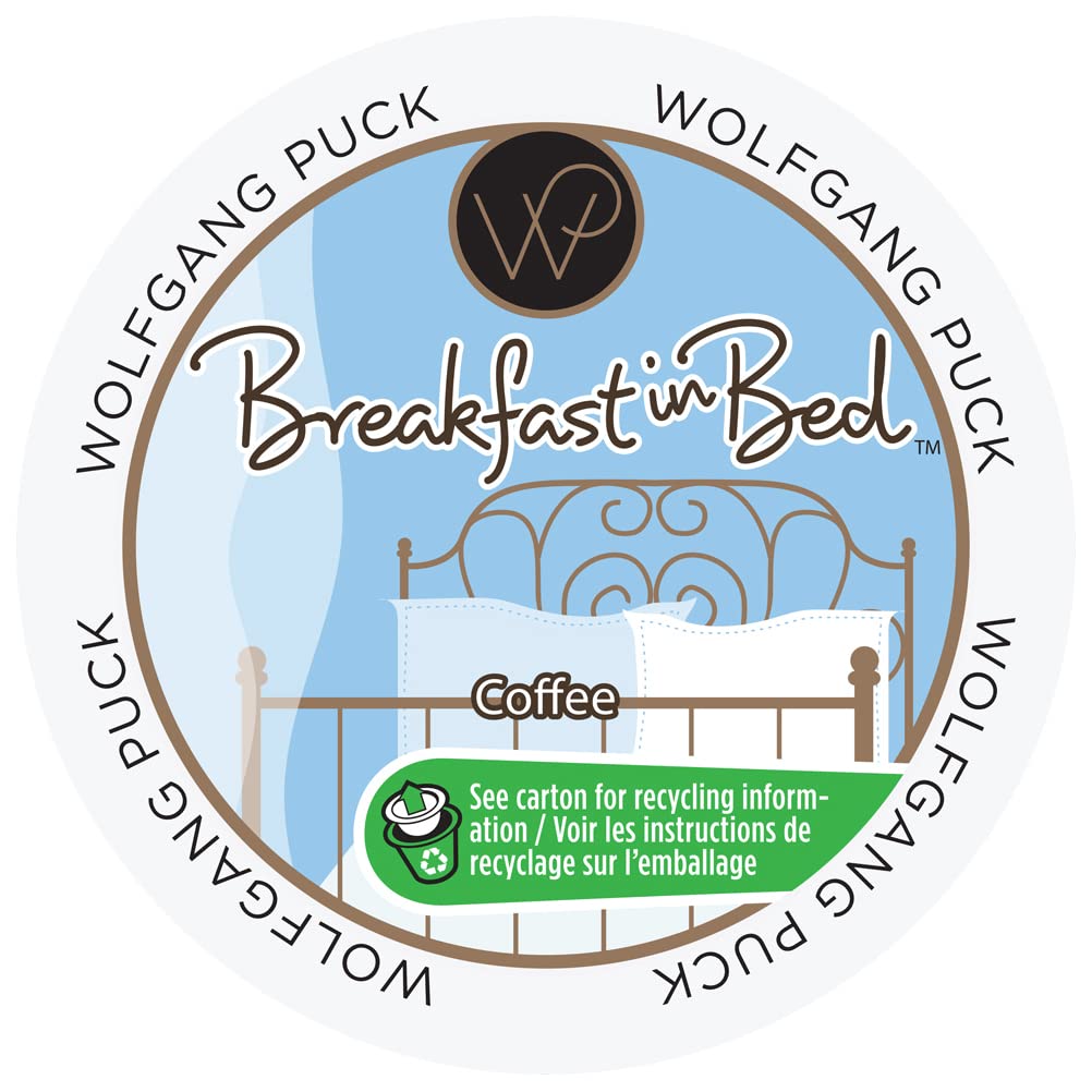 Wolfgang Puck Breakfast In Bed Coffee Single Serve Cups For Keurig  48 Count