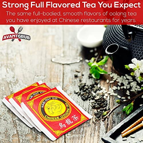 Avant Grub Oolong Tea Bags, Premium Chinese Tea Sachets, 9.3 Ounce (Pack of 150), Caffeinated Hot/Iced Drinks, Green/Black Tea