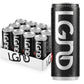 LGND Smart Energy Drink, Nootropic + Prebiotic, Spicy Ginger Flavor, 12 Fl Oz (Pack of 12), Black/Gold