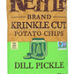Kettle Brand Potato Chips, Krinkle Cut Dill Pickle Kettle Chips, 5 Oz