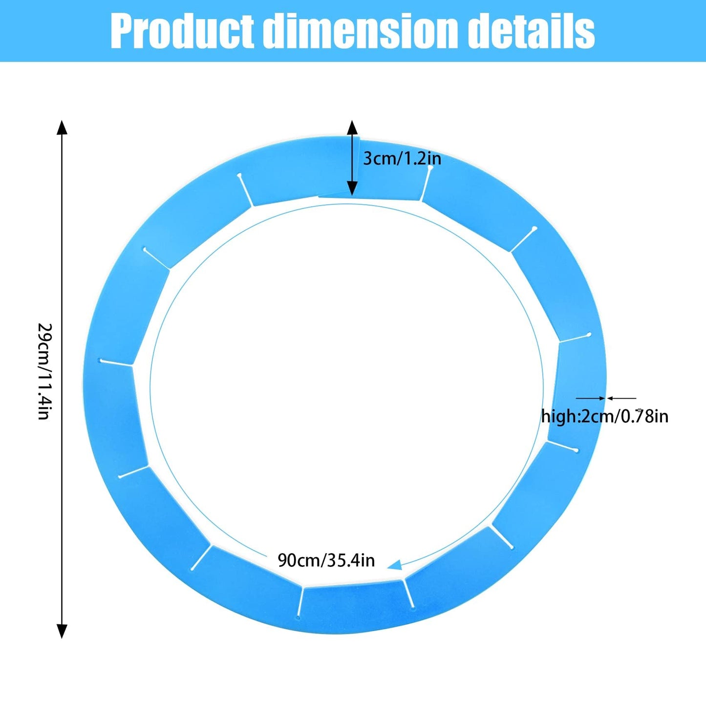 Cuayaes Silicone Pie Crust Shield, Adjustable Pie Crust Protector Covers For Edges Of Pie, 2 Pack Kitchen Tool Baking Pie Rings