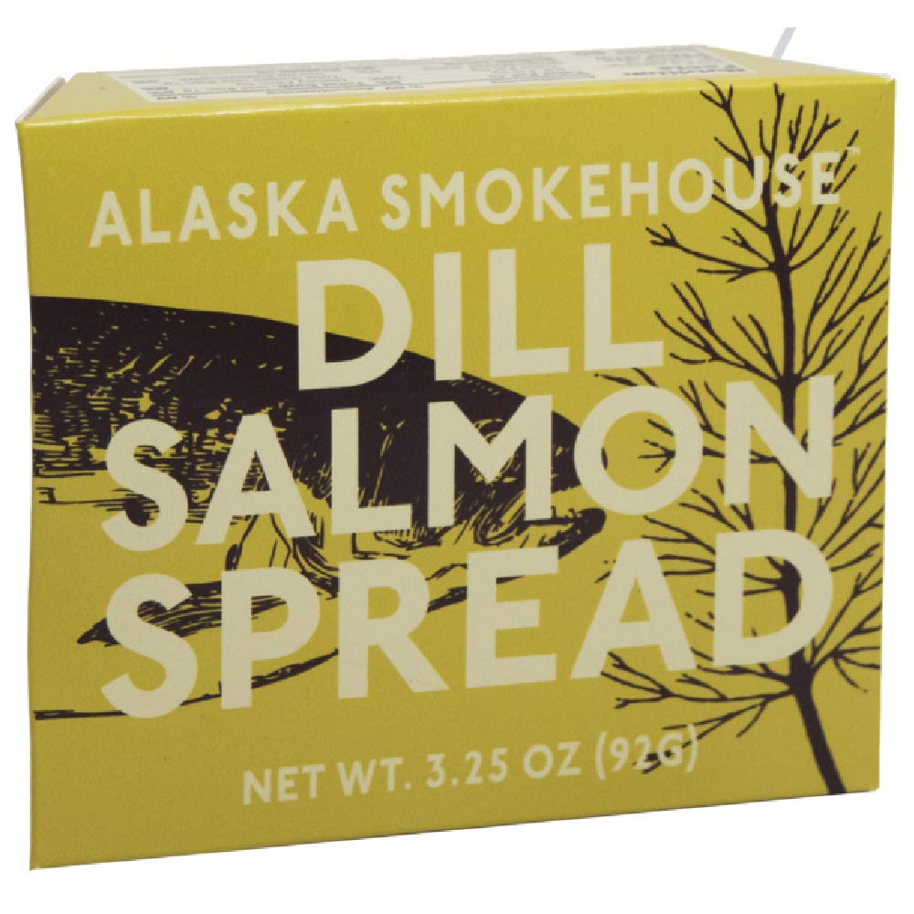 Alaska Smokehouse Dill Salmon Spread, 3.5 Ounce Boxes, Pack of 6, Model 83048