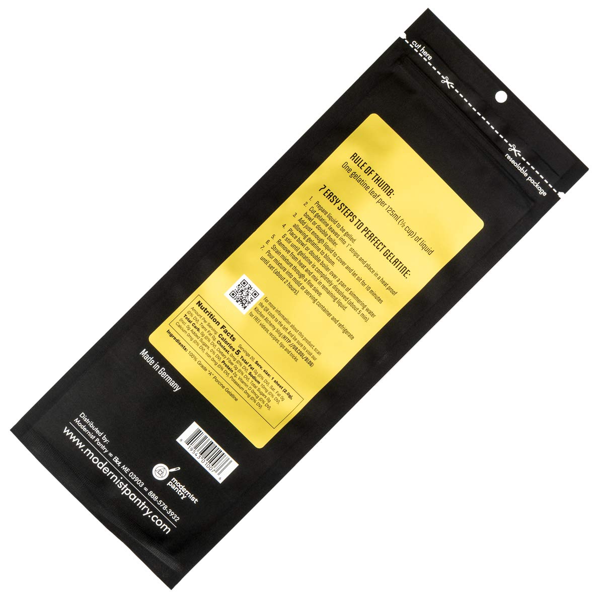 Perfectagel Gold Gelatin Sheets (200 Bloom) - 100 Sheets