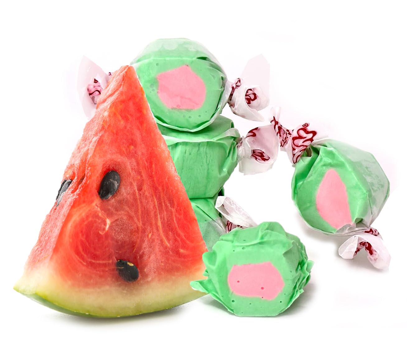 Sweetgourmet Watermelon Salt Water Taffy Bulk Candy | 1 Pound