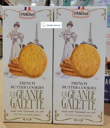 St Michel French Butter Cookies La Grande Galette 21.6Oz 600G (Two Boxes) - B - C6