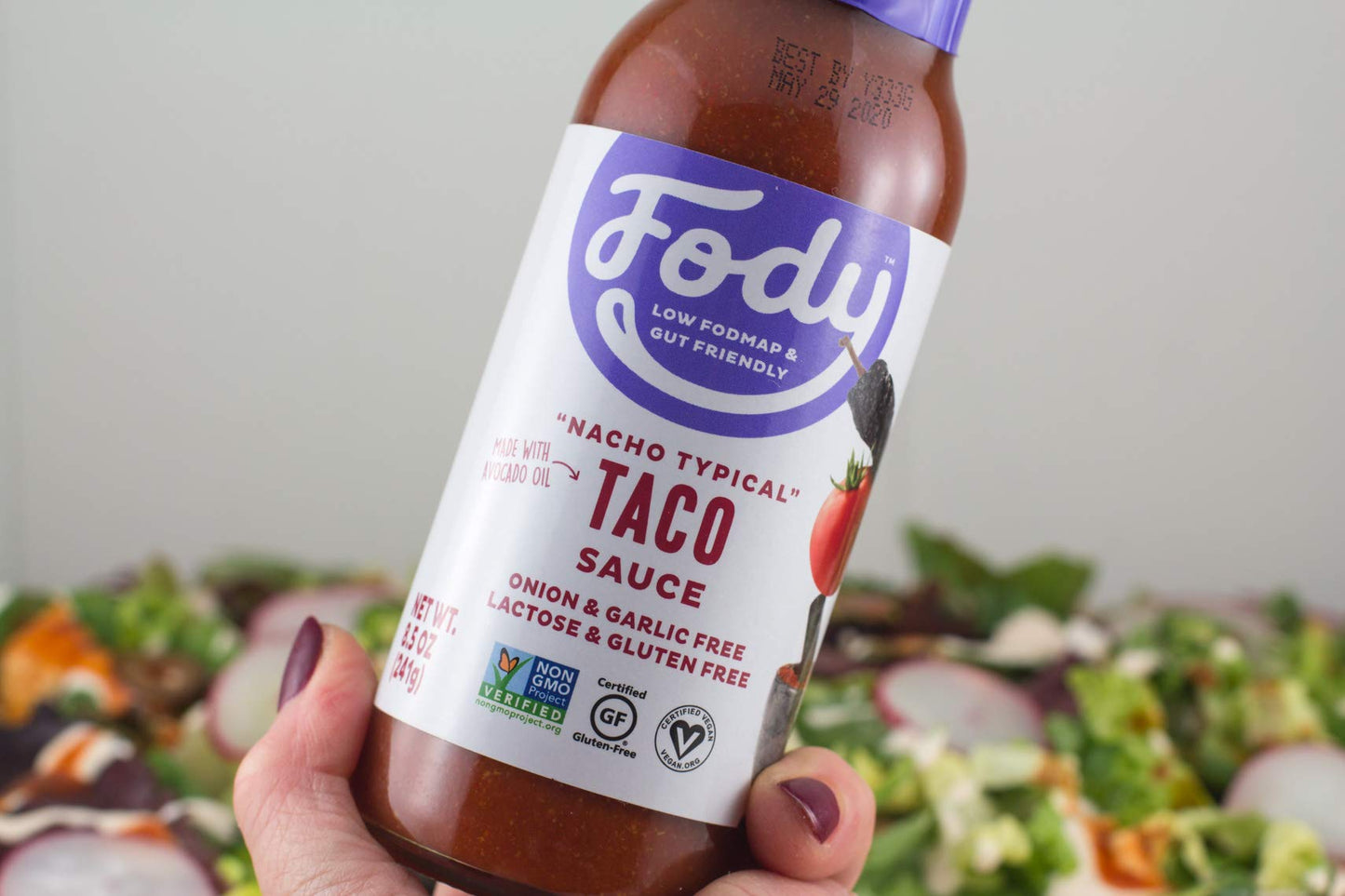Fody Nacho Typical Taco Sauce, 8.5 Ounce, Gluten-Free, Pack of 1