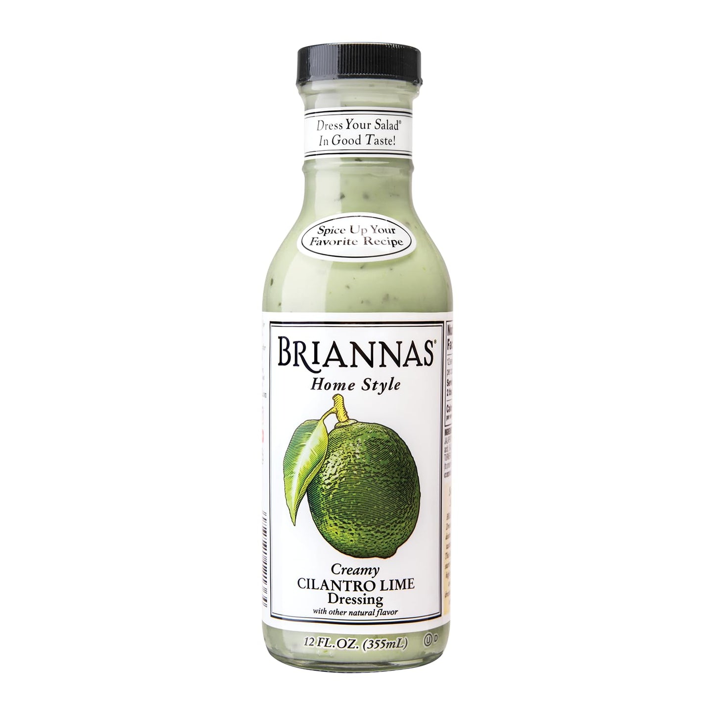 BRIANNAS - Home Style Creamy Cilantro Lime Dressing - Fine Salad Dressing made with Premium Ingredients - Gluten Free, Kosher, &