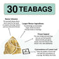 BREWIX Ayurvedic Detox Herbal Tea Bags - Caffeine-Free Herbal Tea, 30 Pyramid Tea Bags, Supports Digestion and Daily Vitality