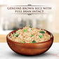 Daawat Brown, Cooks In 15-Minute, Full Bran Intact, Fibre-Rich Basmati Rice Jar, 1 Kg
