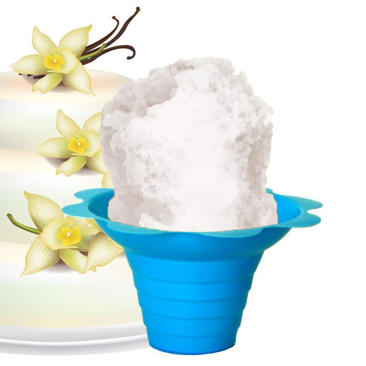 Hypothermias Shaved Ice & Snow Cone Syrup - BPA-Free Recyclable Plastic Bottle Quart (32 Fl. Oz) - Wedding Cake - Non-GMO 100% P