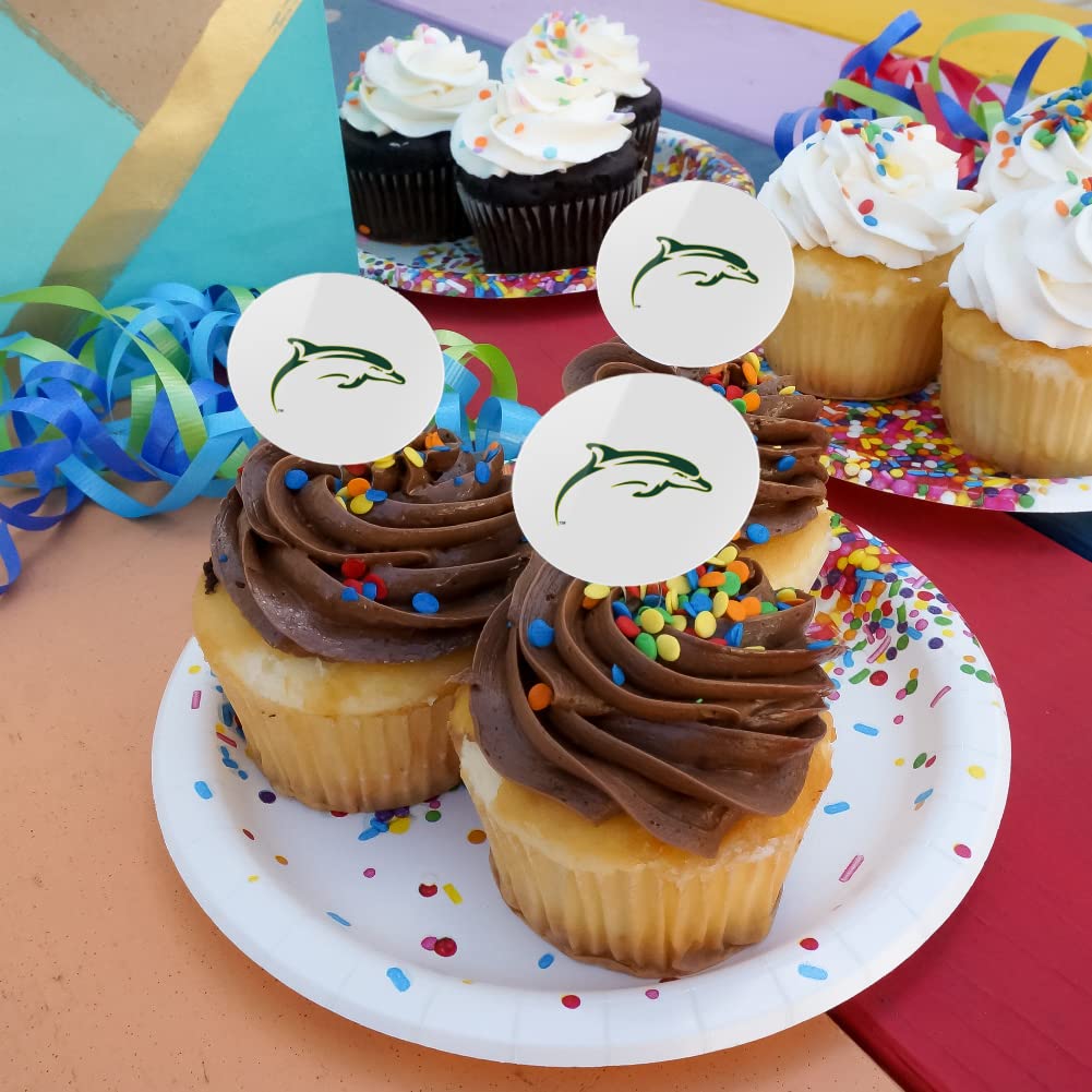 Le Moyne College Secondary Logo Cupcake Picks Toppers Decoration Set Of 6