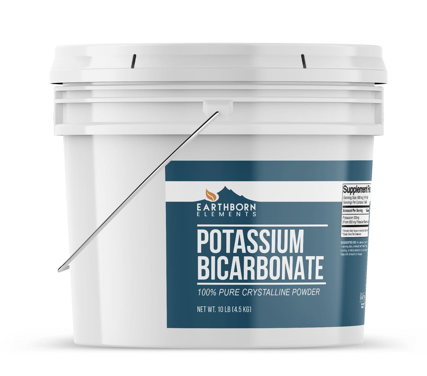 Earthborn Elements Potassium Bicarbonate for Wine, Cheese, Brewing - 1 Gallon, 9.84 lbs