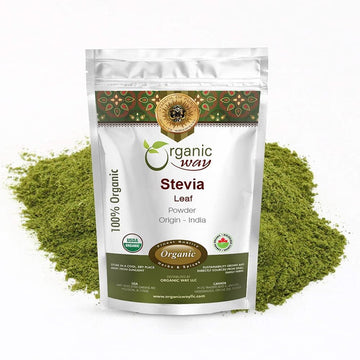 Organic Way Stevia Leaf Powder (Stevia Rebaudiana) - Kosher & USDA Certified | Vegan, Non-GMO & Gluten Free | Natural Sweetener 