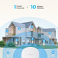 Govee Wifi Water Sensor, 100Db Adjustable Audio Alarm And Smart App Alerts, Leak And Drip Alert With Email, Detector For Home, B