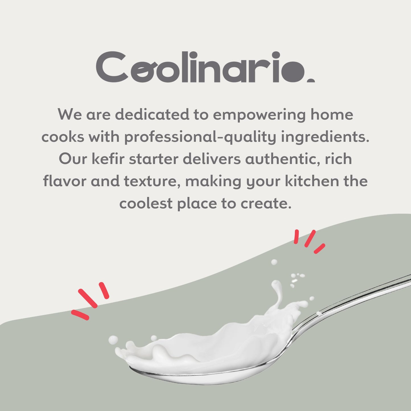 Coolinario Kefir Starter Culture (10-Pack, 1G Sachets) Live Probiotic Cultures For Homemade Kefir | Smooth, Creamy & Tangy | Non-Gmo, No Preservatives, Gluten Free, Halal, Kosher