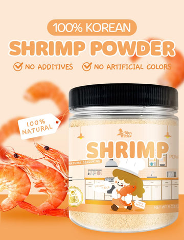 Nice Witch'S Korean 100% Pure Natural Seasoning 8Oz / 227G - Shrimp Powder, Msg Free, Authentic Thai & Southeast Asian Flavor, P