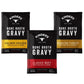 Kinders Bone Broth Gravy, 3 Pack Bundle, Golden Chicken, Roasted Turkey, Classic Beef