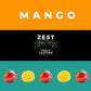 ZEST Dhigh-standards Fruit Snacks, Dried Mango Bars, No Sugar Added, 0.88 oz x 10 Pack