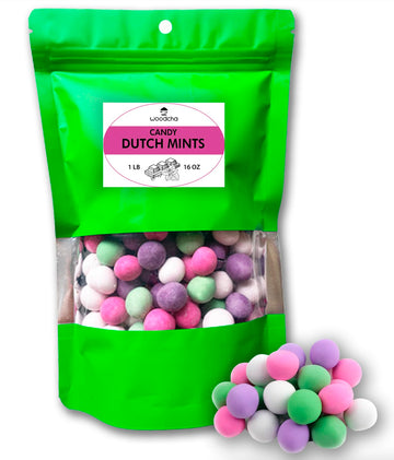 WOODCHA Dutch Mints Candy, Chocolate Covered Mint, Holland Candies, Candies Coasted Delicious Smooth Mint, Alpine Mints Candy (1