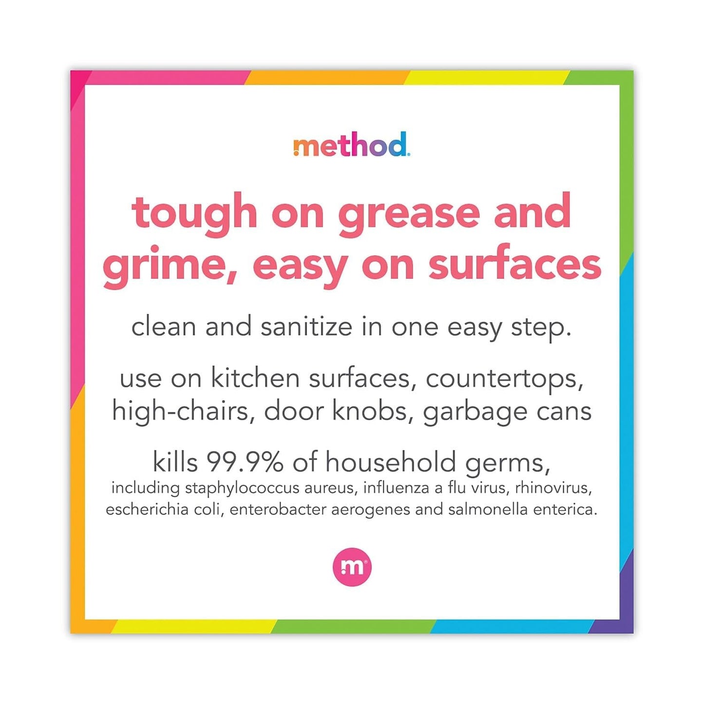 Method Antibacterial Bathroom Cleaner, Kills 99.9% Of Household Germs, Spearmint, 28 Fl Oz (Pack Of 8)