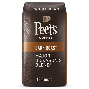 Peet'S Coffee, Dark Roast Whole Bean Coffee - Major Dickason'S Blend 18 Ounce Bag