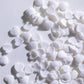 NIPEOR Red Heart Shapes Sprinkles for Cake Decorating, 3.53 oz, White