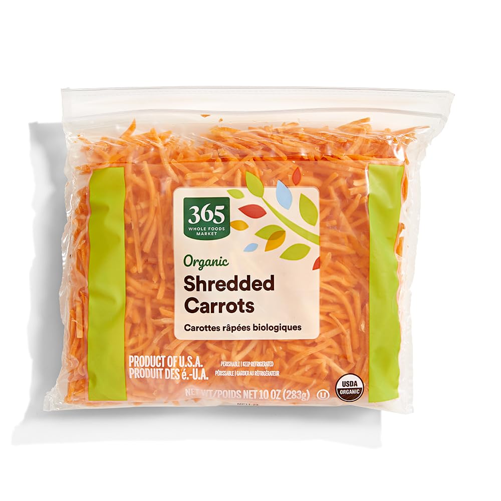 365 by Whole Foods Market, Organic Carrots, Shredded, 10 oz