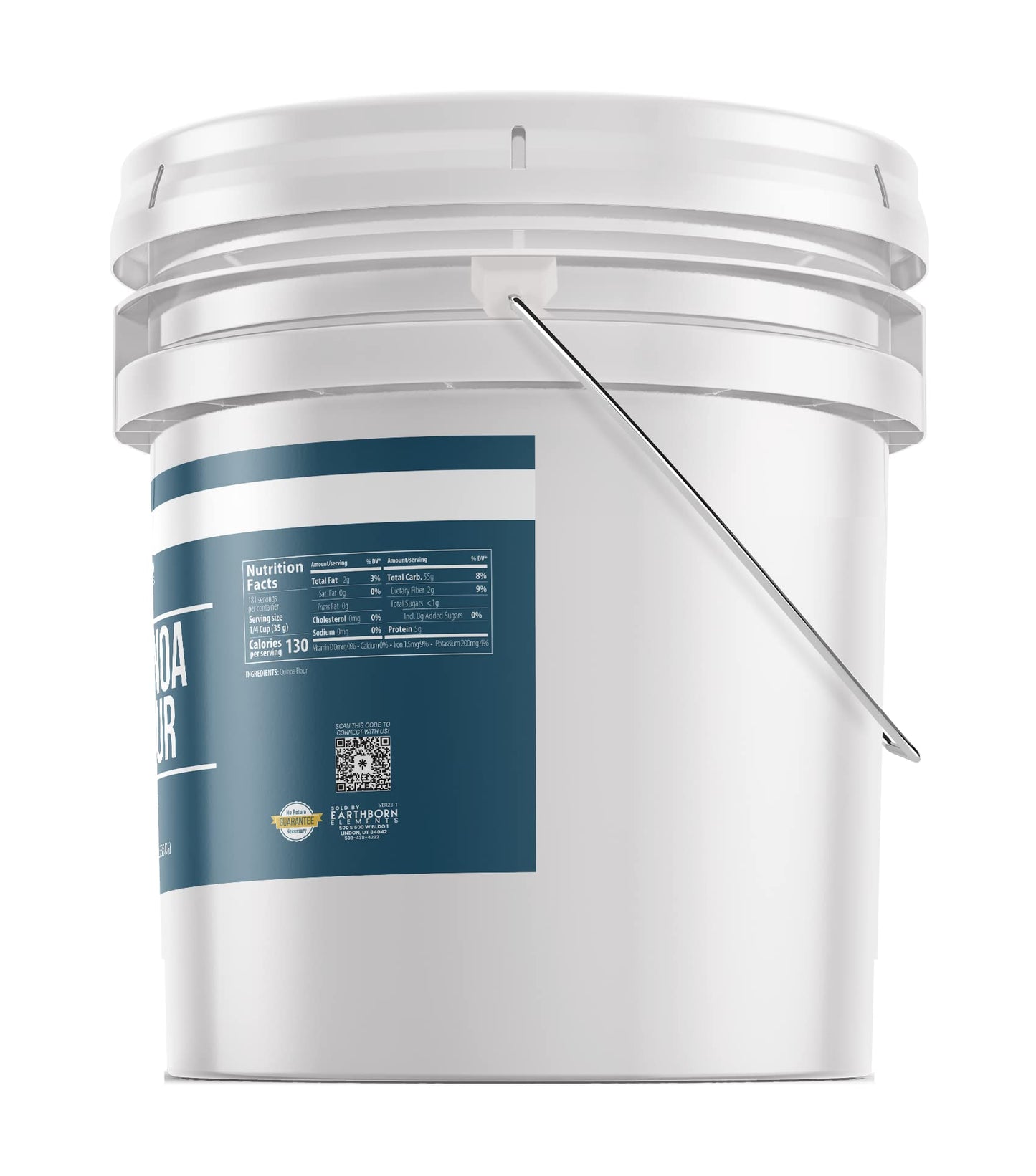 Earthborn Elements Quinoa Flour 3.5 Gallon Bucket, Vegan, Baking & Cooking