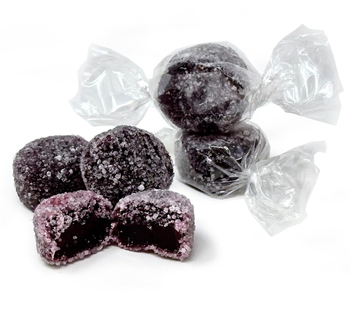 SweetGourmet Sugar-Free Italian Licorice Jellies, 2 Pounds, Individually Wrapped, Black